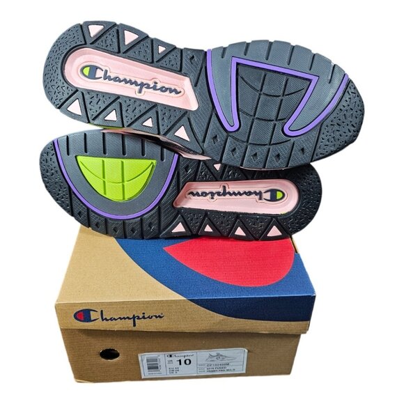 Champion 9318 Fused Sneakers NIB Primer Pink Multi Color Running Men's SZ 10.5 - Picture 6 of 8